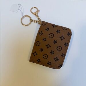 Card Holder and Keychain  - LV Like NWT